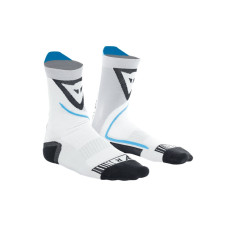 Короткі мотоциклетні шкарпетки Dainese Dry Mid біло-чорно-сині