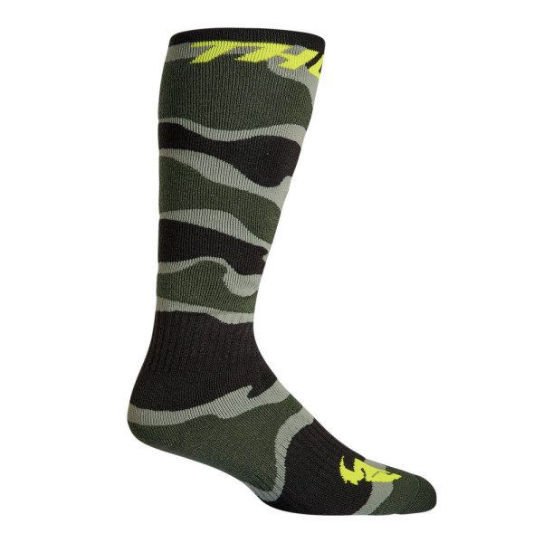 Мотоциклетні шкарпетки дитячі Thor MX camo зелено-сірі
