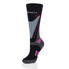 Жіночі шкарпетки Brubeck Snow Force Light чорнo-сірo-рожеві