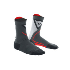 Короткі мотоциклетні шкарпетки Dainese Thermo Mid чорні-червоні