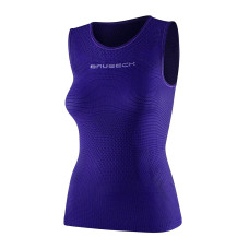 Жіноча футболка Brubeck Athletic 3D Pro без рукавів фіолетова