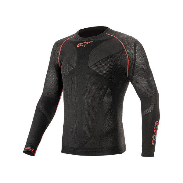 Термош shirt з довгим рукавом Alpinestars Ride-Tech V2 чорнo-червоний