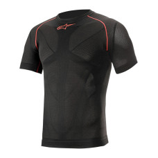 Термош shirt з коротким рукавом Alpinestars Ride-Tech V2 чорний-червоний