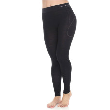 Легінси жіночі Brubeck Active Wool з довгими штанинами чорні