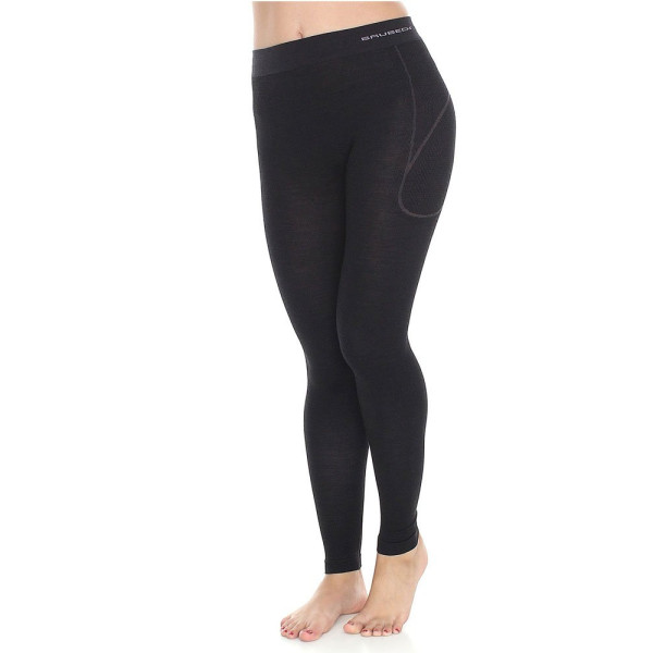 Легінси жіночі Brubeck Active Wool з довгими штанинами чорні