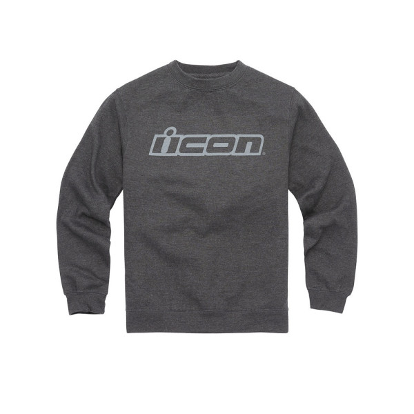 Кросова кофта Icon Slant Crewneck сірий