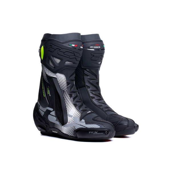 Мотоциклетні черевики TCX RT-Race Pro Air чорні-білі-сірі