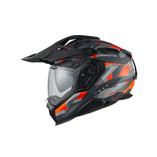 Шолом adventure Nexx X.Wed 3 Trailmania чорний-сірий-помаранчевий матовий