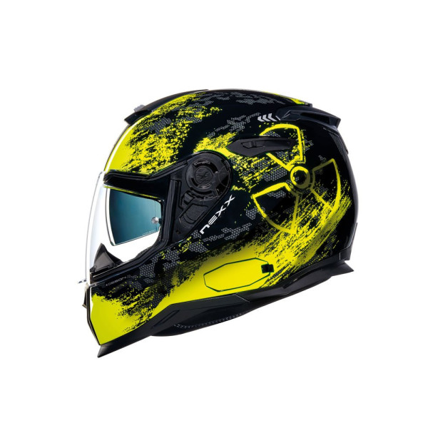 Шолом інтегральний Nexx SX.100 Toxic чорний-неоновий