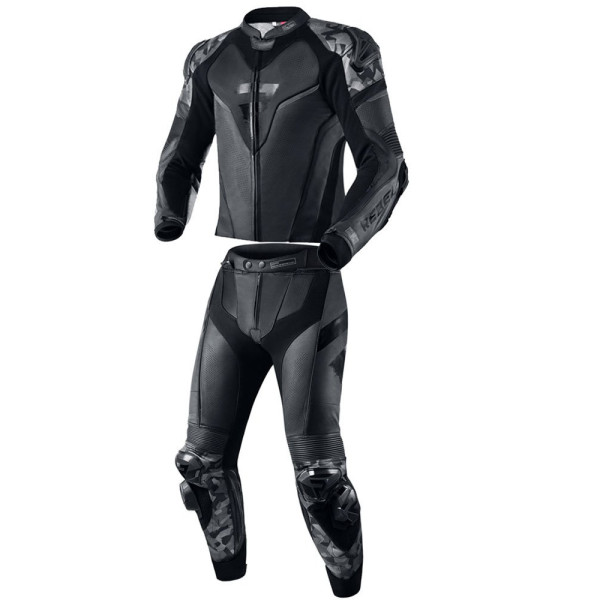 Двочастинний мотоциклетний комбінезон Rebelhorn Rebel чорний