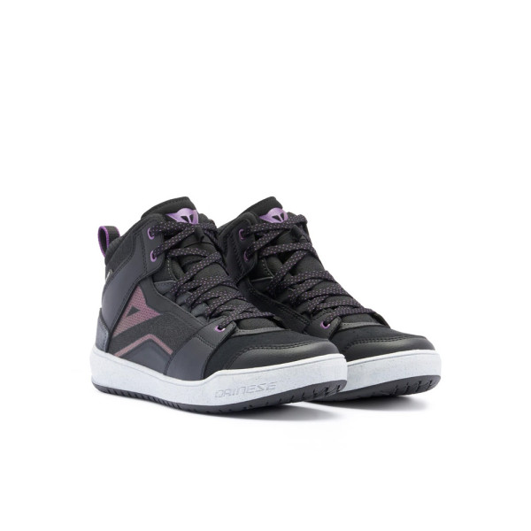 Жіночі мотоциклетні черевики Dainese Suburb D-WP чорний-білий-фіолетовий