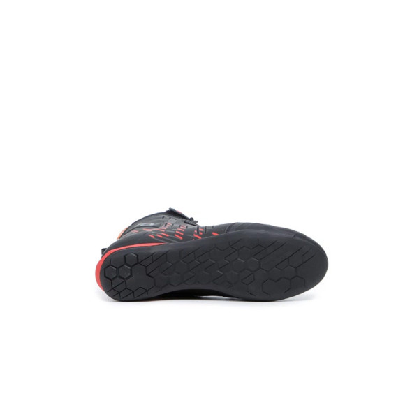 Мотоциклетні черевики TCX R04D Waterproof чорні-червоні
