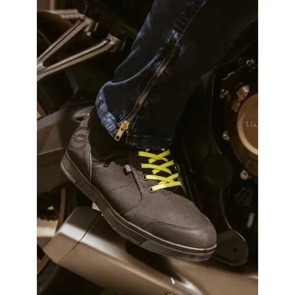 Текстильні мотоциклетні черевики Ozone Town чорний-флюо