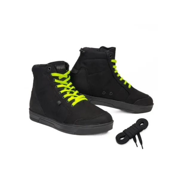 Текстильні мотоциклетні черевики Ozone Town чорний-флюо