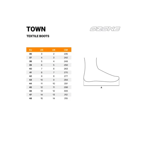 Текстильні мотоциклетні черевики Ozone Town чорний-флюо