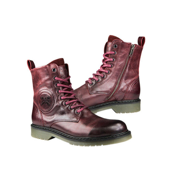 Мотоциклетні черевики жіночі John Doe Sixty бордові