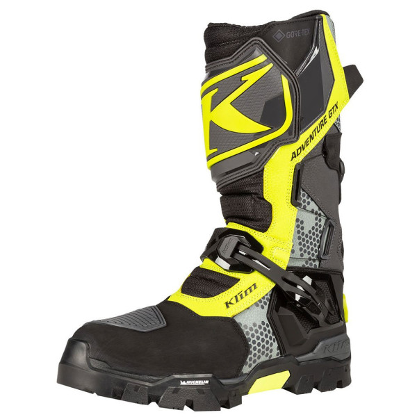 Мотоциклетні черевики adventure Klim Adventure GTX чорні-флюо жовті