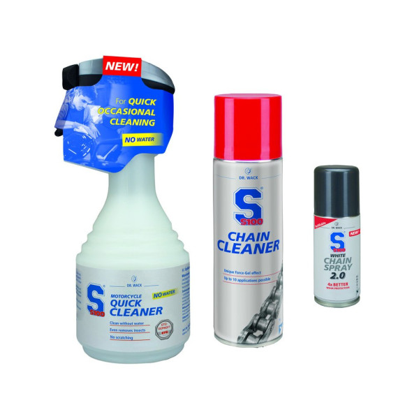 Комплект для мотоцикла S100 (гель + мастило + засіб для чищення)