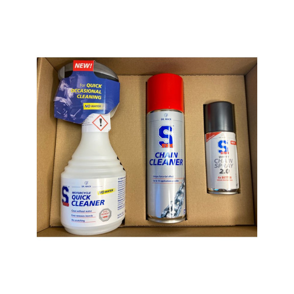 Комплект для мотоцикла S100 (гель + мастило + засіб для чищення)