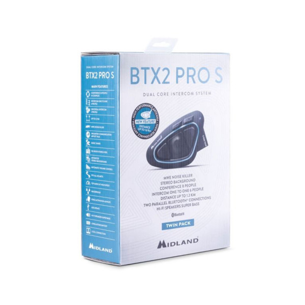 Мотоінтерком Midland BTX2 PRO S LR TWIN Hi-Fi подвійний