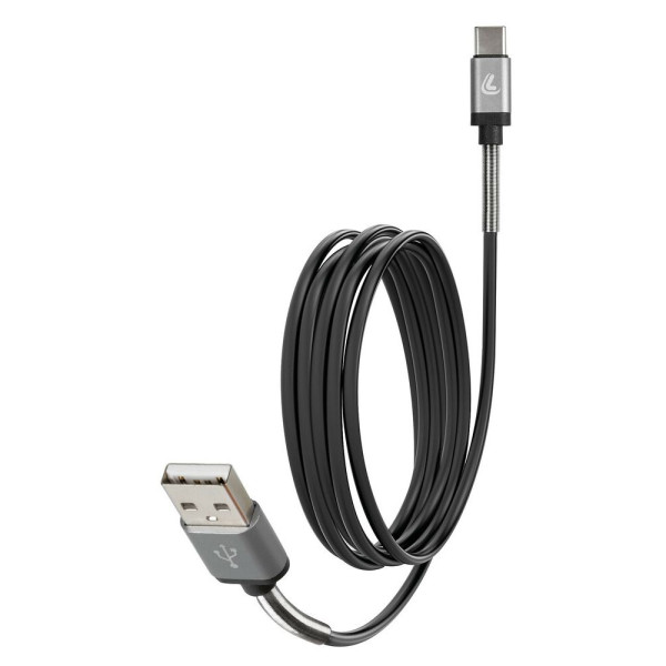 Кабель USB A Лампа з виходом USB типу C 200 см чорний