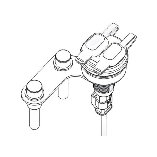 Зарядний пристрій Dual USB Touratech з кріпленням над затиском керма