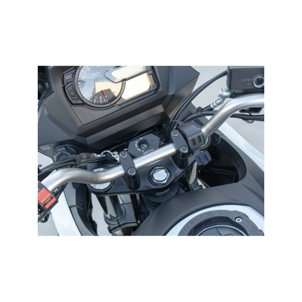 Подвійна, водонепроникна зарядка USB Лампа Usb-Fix Trek з кріпленням до керма мотоцикла швидка зарядка; 5400 mA; 12/24 V