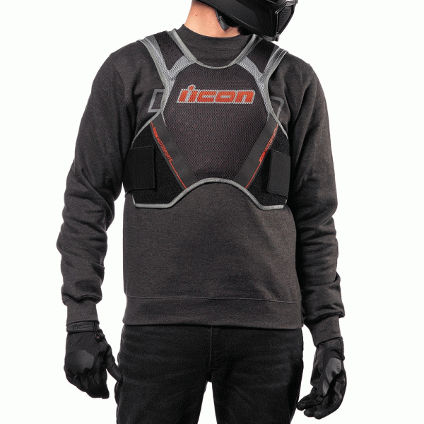 Бузер Icon Field Armor Softcore чорний-сірий-червоний