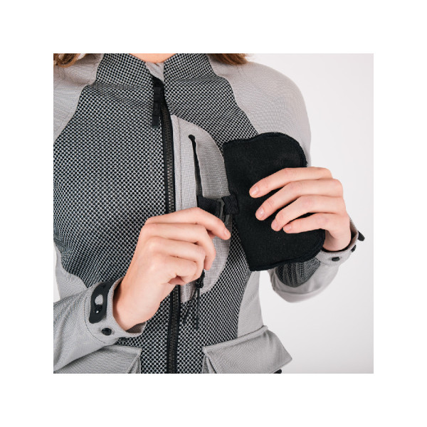 Жіноча сорочка з захисниками Knox Tor сірого кольору