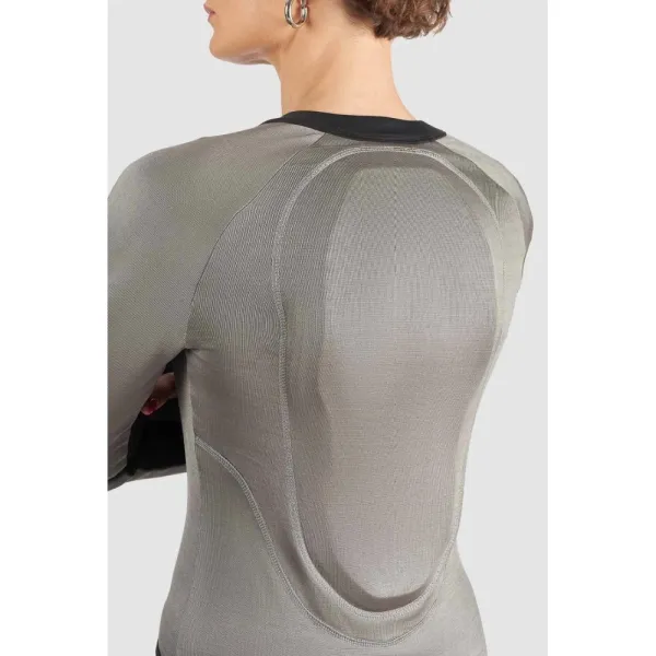 Жіноче боді з захисними елементами Pando Moto Bia сіре