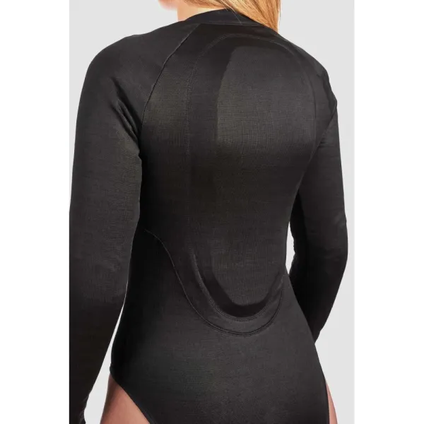 Жіноче боді з захисними елементами Pando Moto Bia чорне