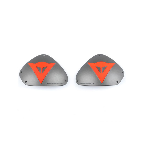 Алюмінієві накладки на плечі Dainese Dets сірі-червоні