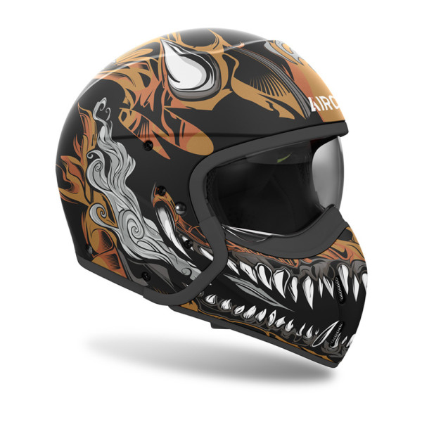 Модульний шолом Airoh J110 Oni чорний-біло-коричневий