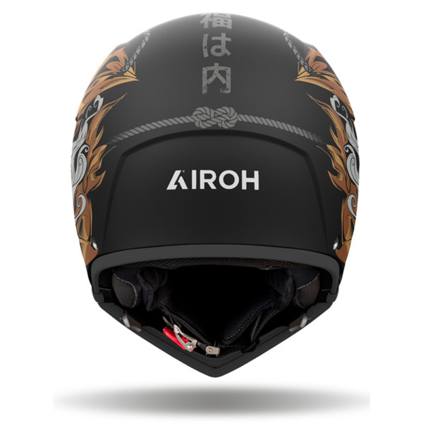 Модульний шолом Airoh J110 Oni чорний-біло-коричневий