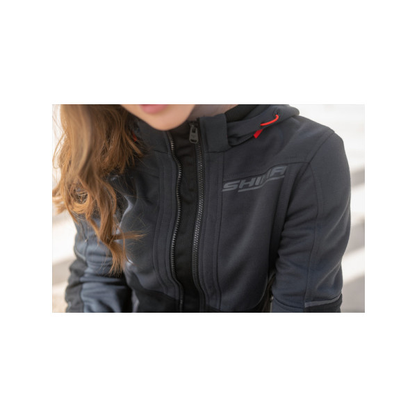 Жіноча мотоциклетна куртка Shima Daybreaker сірого кольору