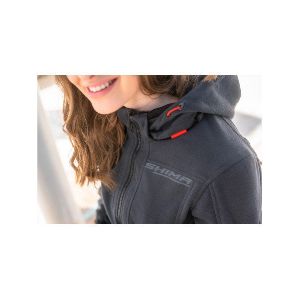 Жіноча мотоциклетна куртка Shima Daybreaker сірого кольору