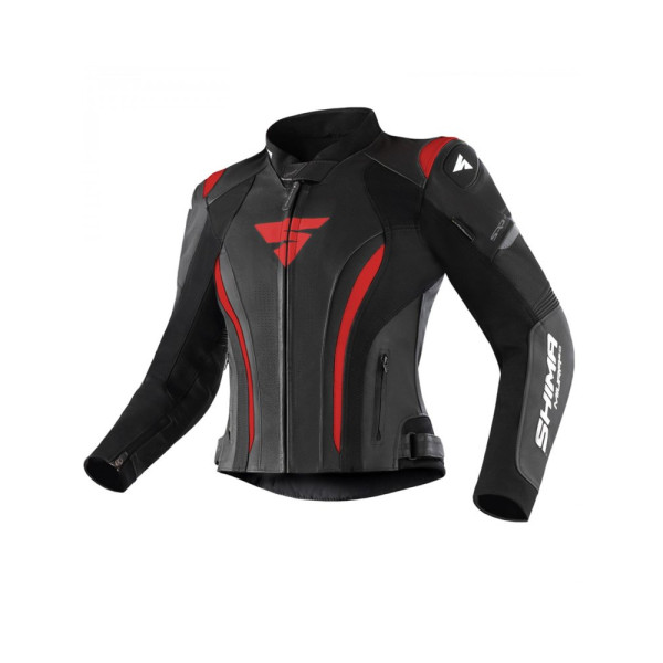 Жіноча мотоциклетна куртка Shima Miura 2.0 чорна-червона
