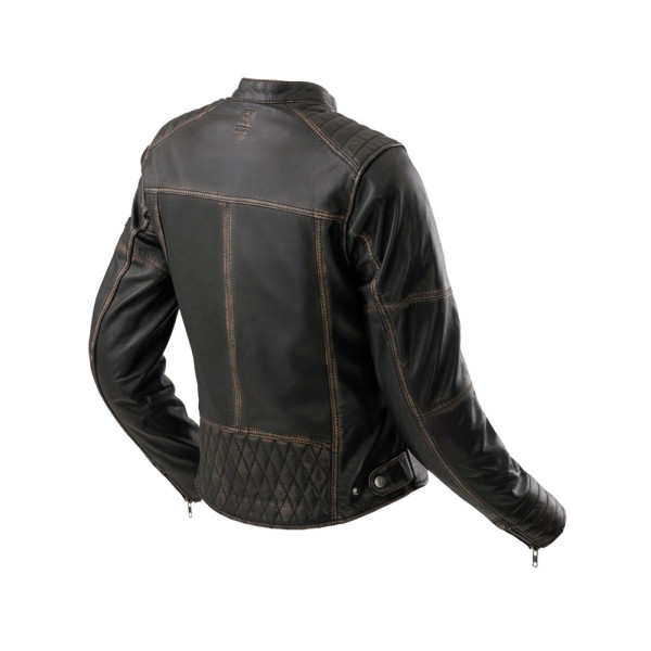 Жіноча мотоциклетна шкіряна куртка Rebelhorn Hunter II коричнева