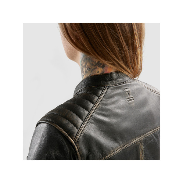 Жіноча мотоциклетна шкіряна куртка Rebelhorn Hunter II коричнева