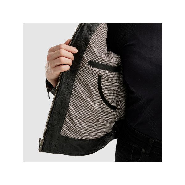 Жіноча мотоциклетна шкіряна куртка Rebelhorn Hunter II коричнева