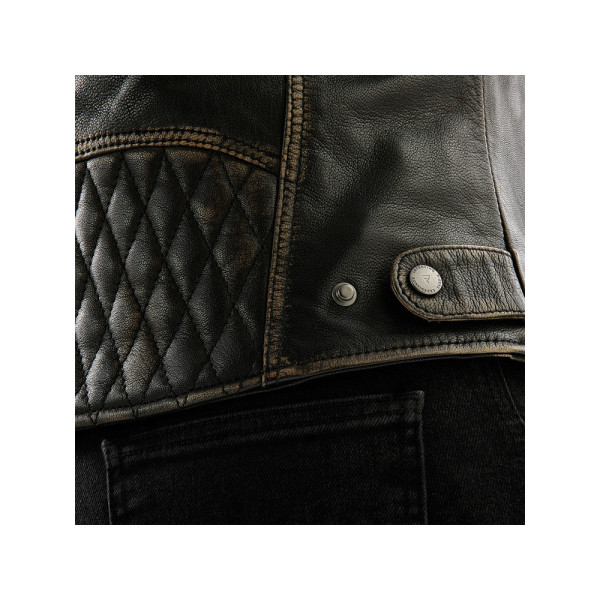 Жіноча мотоциклетна шкіряна куртка Rebelhorn Hunter II коричнева