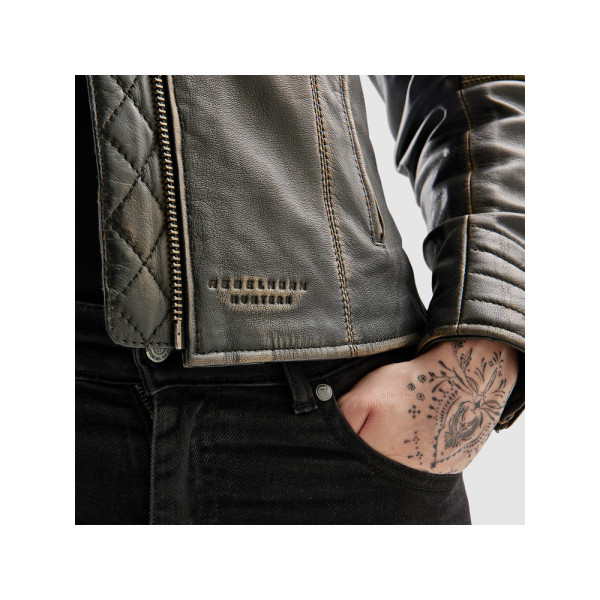 Жіноча мотоциклетна шкіряна куртка Rebelhorn Hunter II коричнева