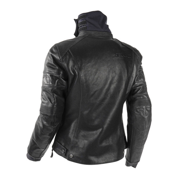 Жіноча мотоциклетна шкіряна куртка Rukka Aramissy чорна з утеплювальною підкладкою