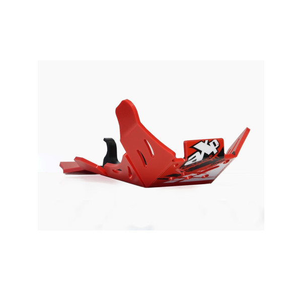 Плита під двигун AXP Racing Gas Gas EC250F/EC350F (21-23) з захистом важеля червона