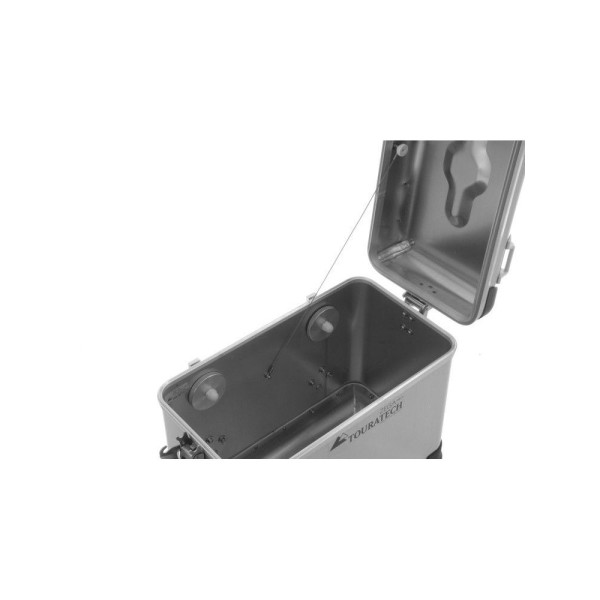 Боковий алюмінієвий куфер ZEGA Pro Touratech срібний (38L)