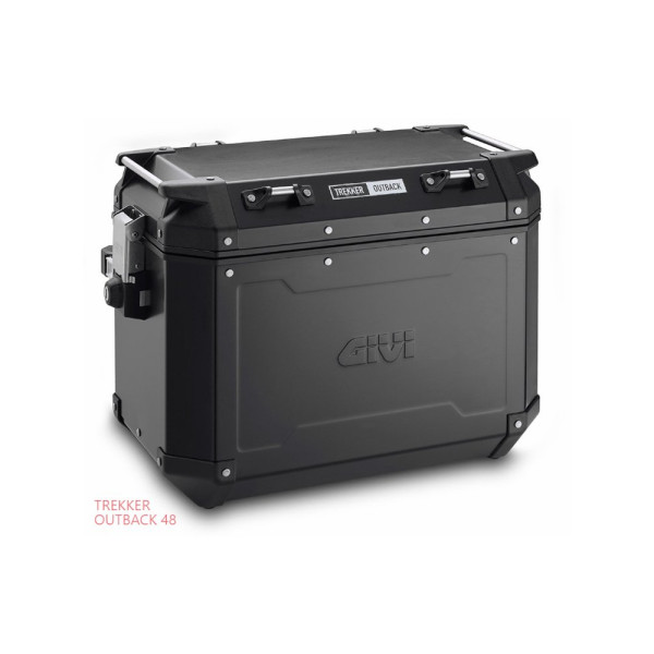 Бічний алюмінієвий кофр чорний матовий лівий Givi Trekker Outback 48 L об'єм: 48 L