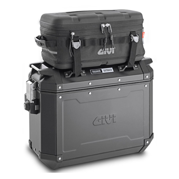 Бічний алюмінієвий кофр чорний матовий лівий Givi Trekker Outback 48 L об'єм: 48 L