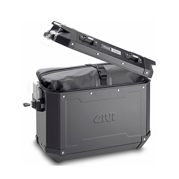 Бічний алюмінієвий кофр чорний матовий лівий Givi Trekker Outback 48 L об'єм: 48 L