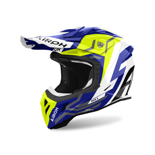 Каска ендуро Airoh Aviator Ace 2 Ground синьо-жовта