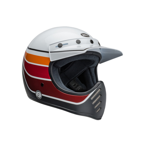 Шолом інтегральний Bell Moto-3 біло-чорно-червоний